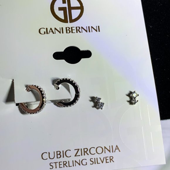 Cubic Zirconia Sterling silver earring set - Picture 3 of 3